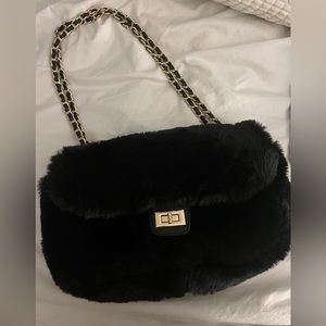 Expressions NYC Vegan Fur bag